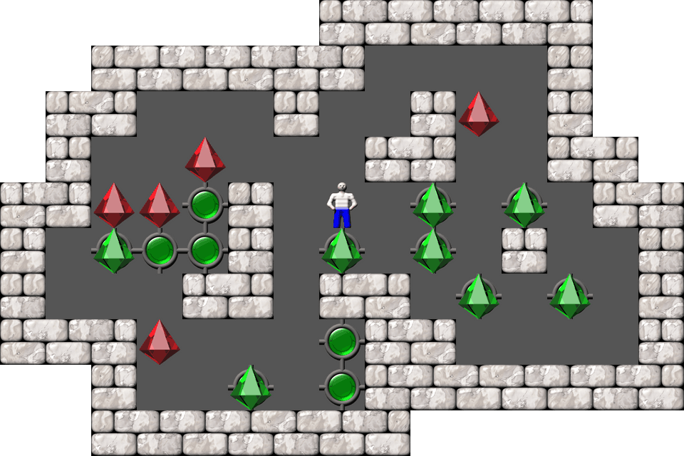 Sokoban Mass Remodel level 384